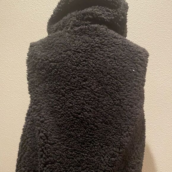 Weatherproof Vintage Hooded Sherpa Vest Black Size M - Picture 5 of 8